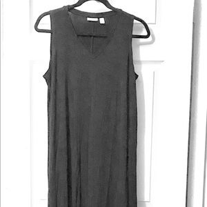 LOGO by Lori Goldstein V-Neck Handkerchief Dress